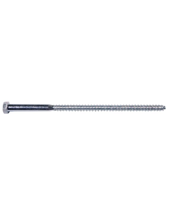 3/8 x 8 Hex Lag Screw Zinc 50/Box