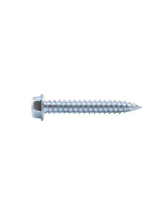 8 x 1-1/2 Hex Slot Washer Head Needle Point Screws Zinc 500 Pc Jar