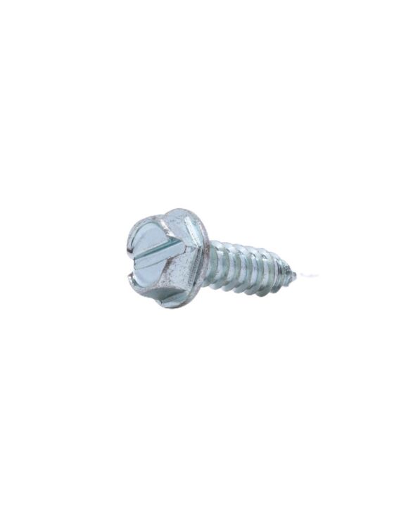 10 x 3/4 Hex Slot Washer Head Sheet Metal Screw Zinc 100/Box