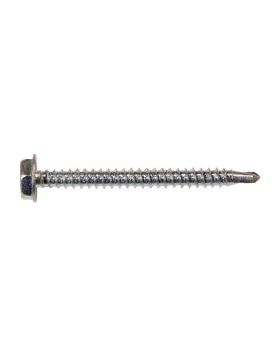 6 x 1-1/2 Hex Washer Head Self Drilling Screw Zinc 100/Box