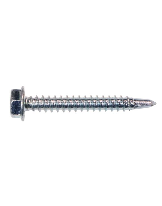 6 x 1-1/4 Hex Washer Head Self Drilling Screw Zinc