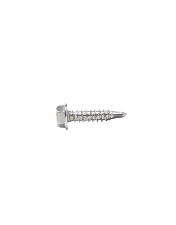 10 x 5/8 Hex Washer Head Self Drilling Screw Gr 410 Stainless Steel 100/Box