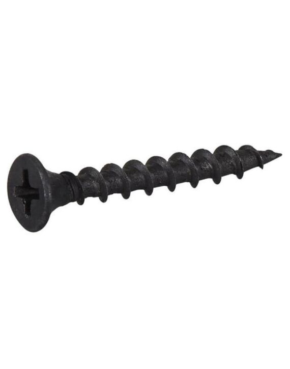 10 x 1-1/2 Flat Phillips Head Laminator Screw (Rock to Rock) Black Phosphate 5000/Ctn