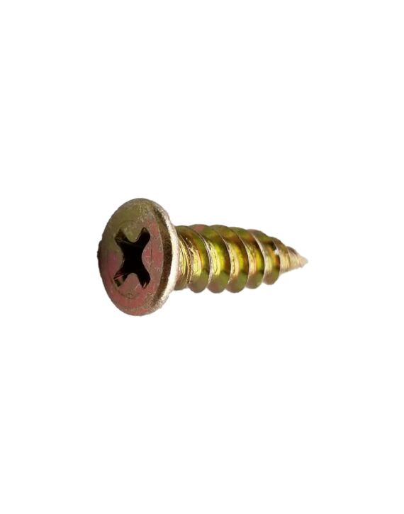 10-15 x 5/8 Flush Top Phillips Framing Sharp-Point Screw Zinc Yellow (Driver Bit Ph2) - 1000/Box - 10,000/Ctn