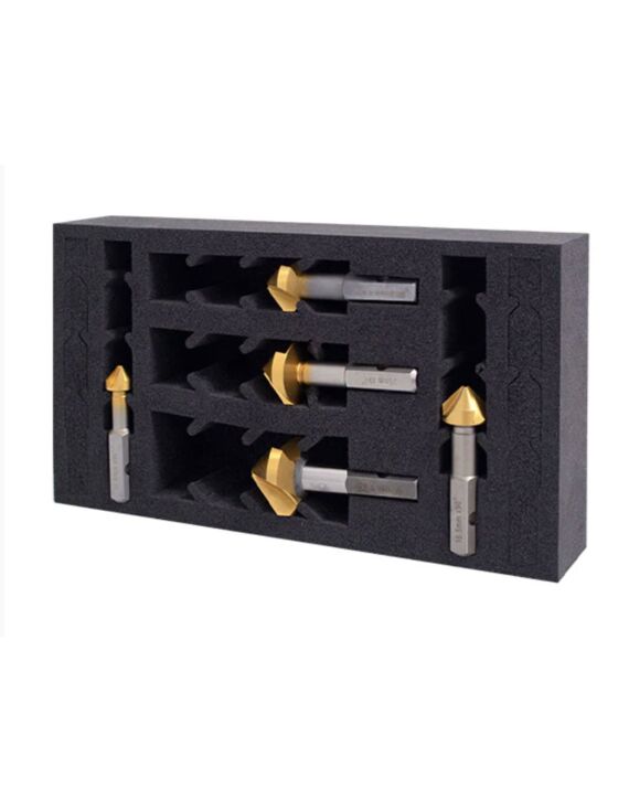 HMT VersaDrive Countersink Set, 3/8, 1/2, 5/8, 3/4, 1", 82 Degree