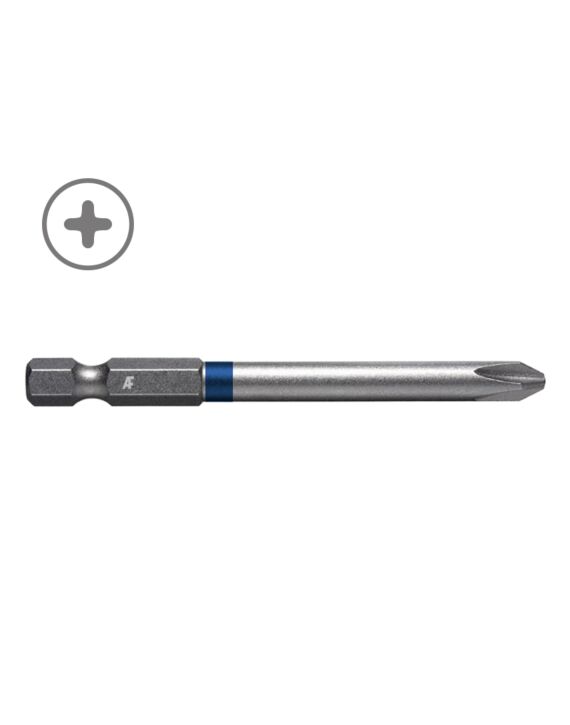 AF #2 x 4 Phillips Power Screwdriver Bit Magnetic, Enduro Impact Rated, 1/4 Hex Shank 5/Pack