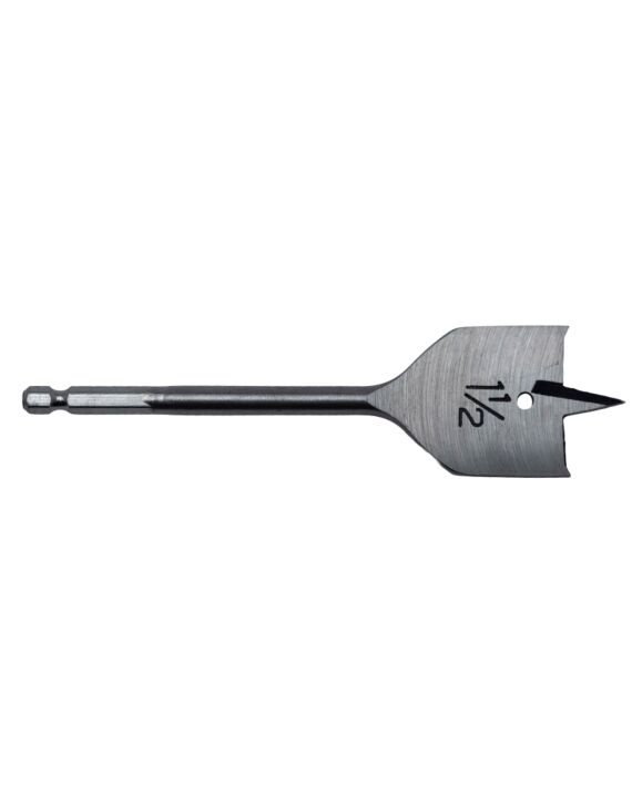 1-1/2 x 6 Spade Bit for Wood 1/4 Hex Shank