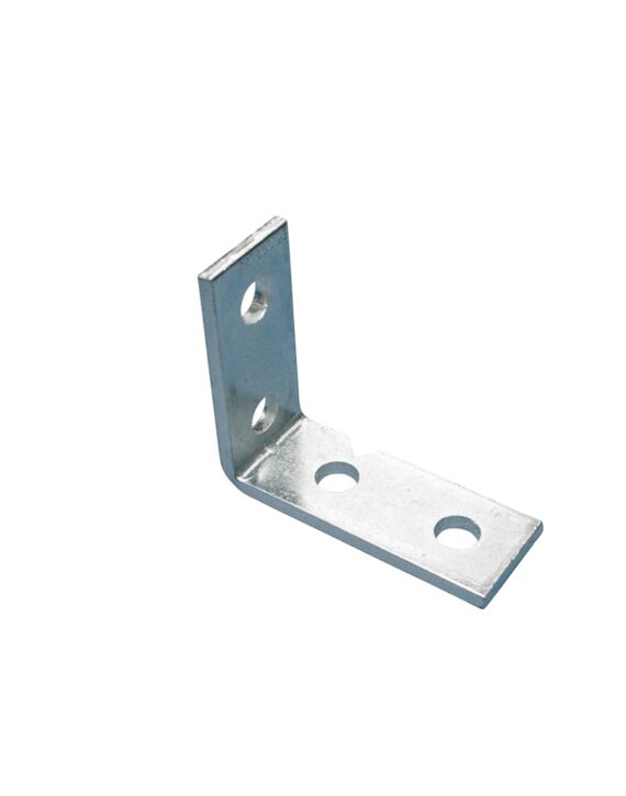 A-311  3-1/2 x 4-1/8 Strut Corner Angle Bracket 4-Hole EG 25/Box