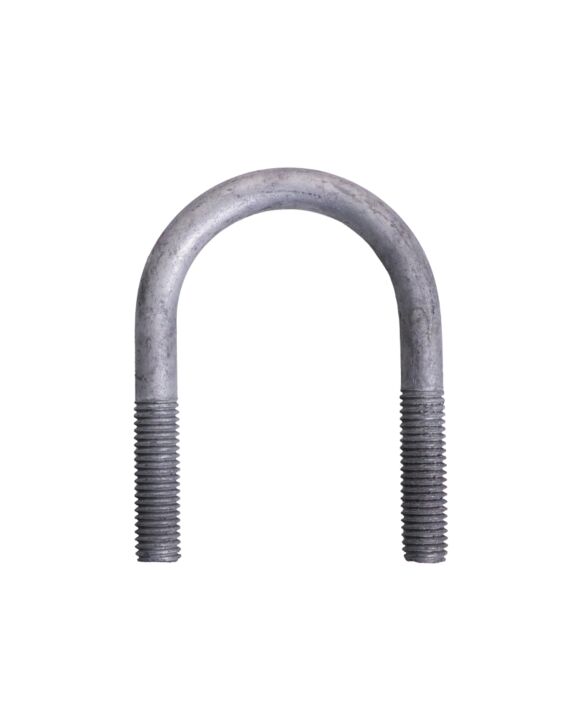 1/2-13 x 3-3/4 U-Bolt A307 Galvanized with 2-3/8 Between Legs & 1-1/2 Thread