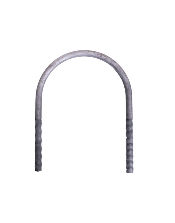 1/2-13 x 6-3/4 U-Bolt A307 Galvanized with 5-1/8 Between the Legs and 2-1/2 Thread
