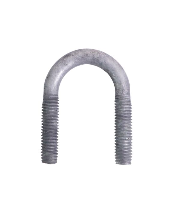 1/2-13 x 2-3/4 U-Bolt A307 Galvanized with 1-1/2 Between the Legs and 1-3/4 Thread