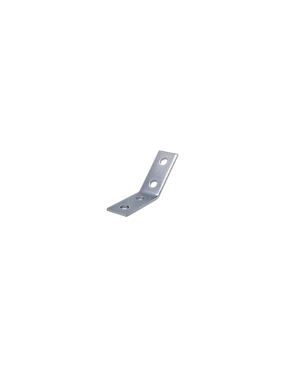 A-3194-6  45° Open Angle Bracket 4 Hole Electro-Galvanized