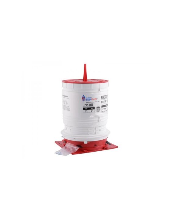 HOLDRITE HydroFlame Fire Stop Telescoping Deck Sleeve 3"-4" Plastic or Metal Pipe, 7-1/2" - 11-3/4" Tall 10/Box