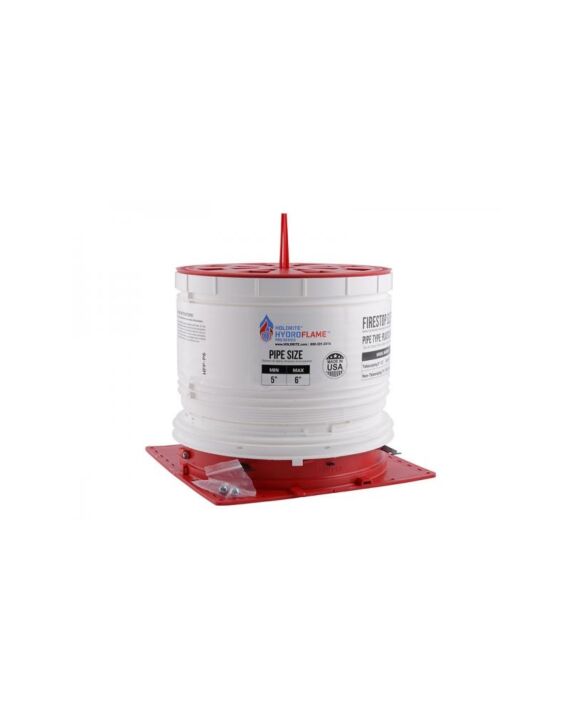 HOLDRITE HydroFlame Fire Stop Telescoping Deck Sleeve 5"-6" Plastic or Metal Pipe 7-1/2" - 11-3/4" Tall 2/Box