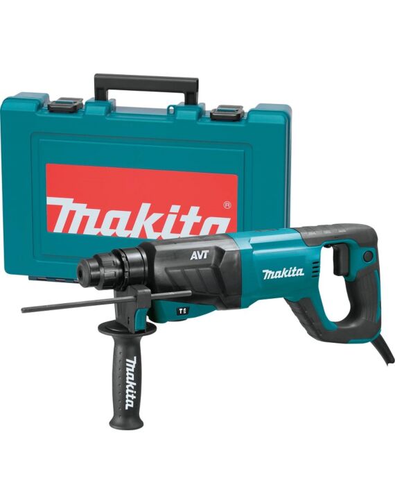 1" 8 Amp SDS‑Plus AVT® Rotary Hammer (D‑Handle) with Hard Case