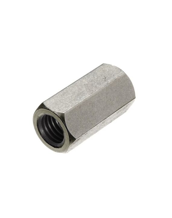 1-8 Rod Coupling Nut, 1-1/4 Wide, 2-1/2 Long, Gr 18.8 Stainless Steel 10/Box