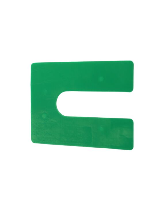 1/32 x 3 x 4 Horseshoe Shim Green Box of 500