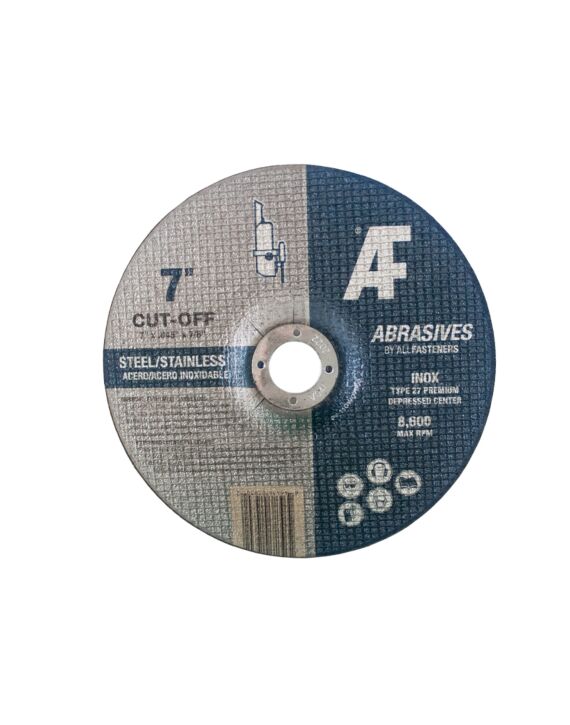 7 x .045 x 7/8 Type 27 Cut Off Wheel Aluminum Oxide for Metal 50/Box - 200/Ctn