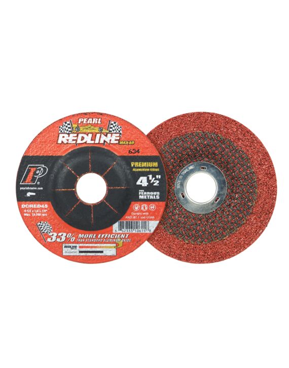 4-1/2 x 1/8 x 7/8 Redline™ Type 27 Grinding Wheel Aluminum Oxide for Pipeline 25/Box