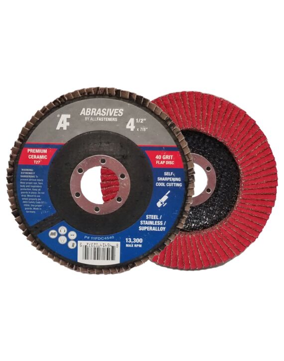 AF Type 27 Flap Disc - High Density Ceramic for Steel/Stainless