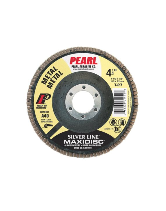 4-1/2 x 7/8 Silver Line™ Type 27 Flap Disc Zirconia for Metal 60 Grit 10/Box