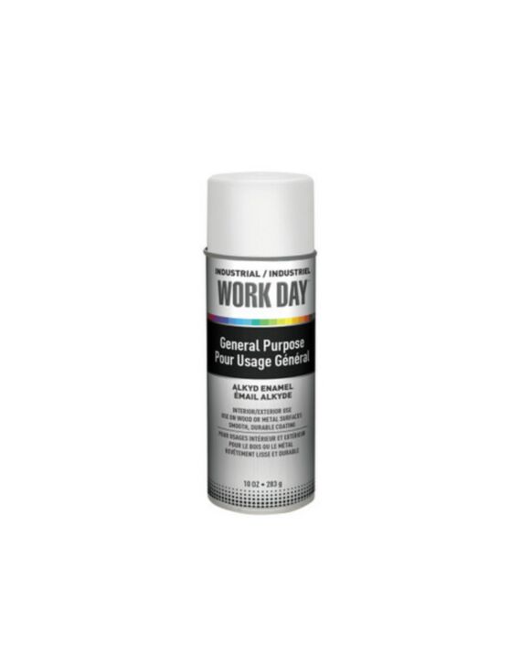 Spray Paint Gloss White 10oz Can - 12/Case