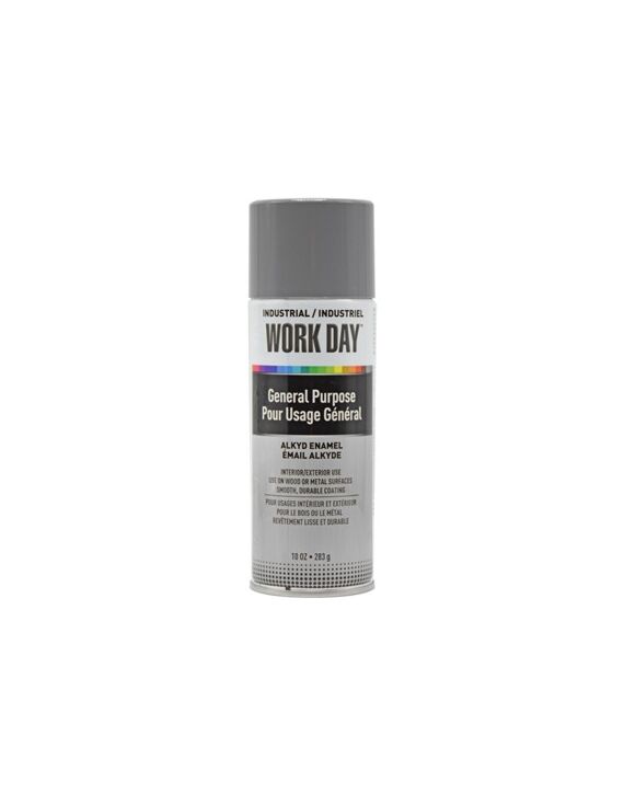 A04405 Work Day™ Spray Paint Gray 10oz Can - 12/Case