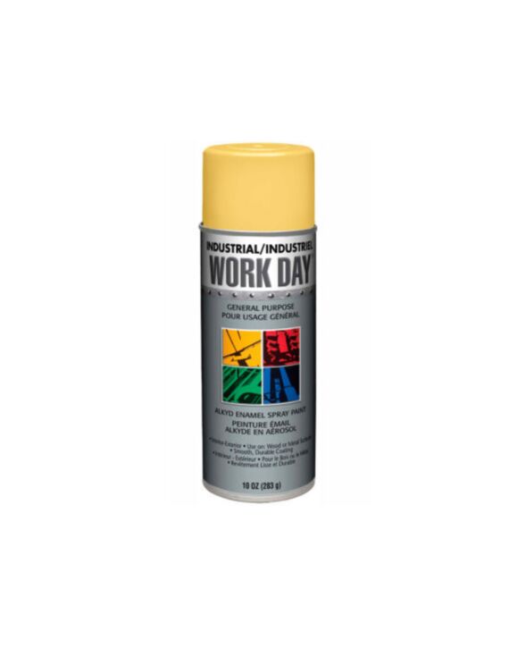 A04406 Work Day™ Spray Paint Yellow 10oz Can - 12/Case