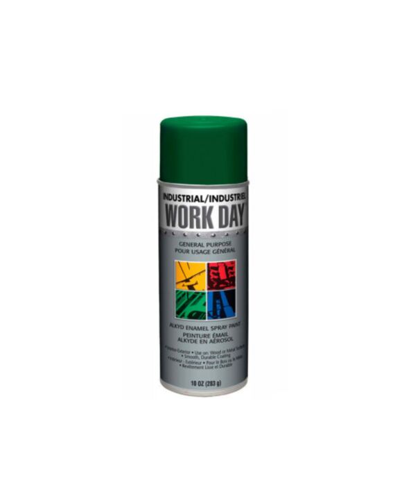 A04408 Work Day™ Spray Paint Green 10oz Can - 12/Case