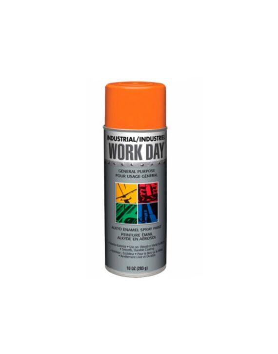 A04413 Work Day™ Spray Paint Orange 10oz Can - 12/Case