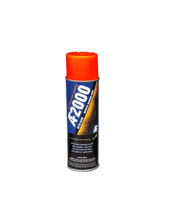 AF2000 Fluorescent Orange (Water-Based) Inverted Marking Paint 15oz Can - 12/Case