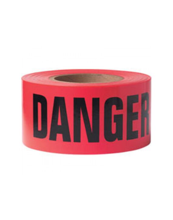 Red Danger Barricade Tape