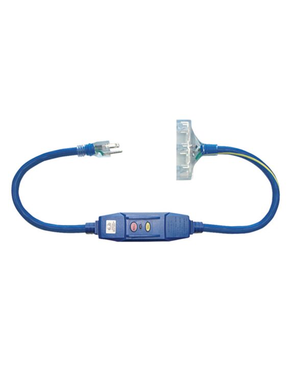 Extension Cord In-Line GFCI with Power Block