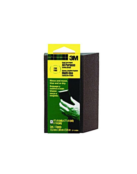 3M 4-7/8" x 2-7/8" x 1" Fine Large Angle Sanding Block 24/Pack (CP040NA 3M)