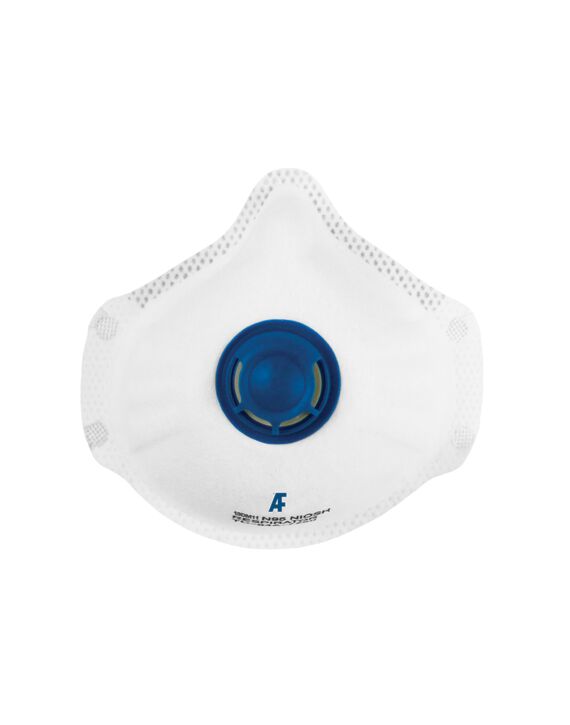 AF N95 Disposable Respirator Dust Mask with Respirator Valve / No Staples (12 Pc Box) - 8Bx/Ctn - 336 Bx/Pallet (Price Per Box of 12)