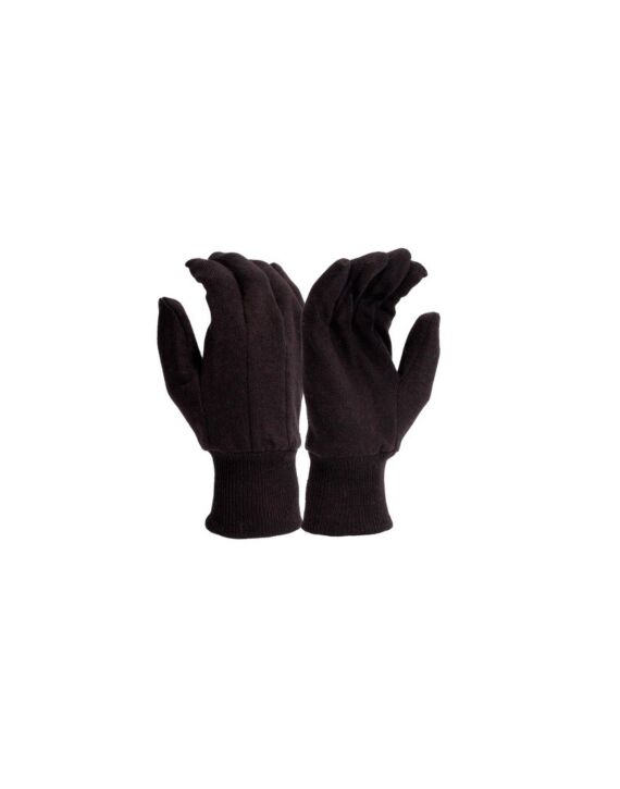 Brown Heavy Weight Cotton Jersey Glove Mens Size