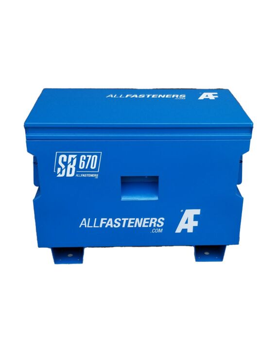 AF® Heavy Duty Site Box, 3-Point Locking System, 9 cu.ft, 36in x 21in x 26in, Includes Heavy Duty Castors