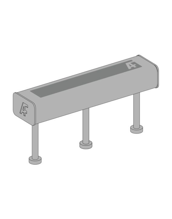 12" HSS Tube Embeds with (3) 5" Studs