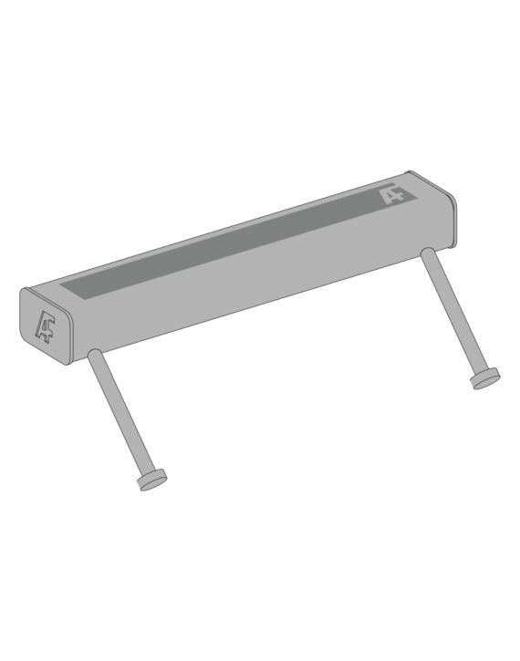 16" HSS Tube Embeds with (2) 45 Degree 3" Studs