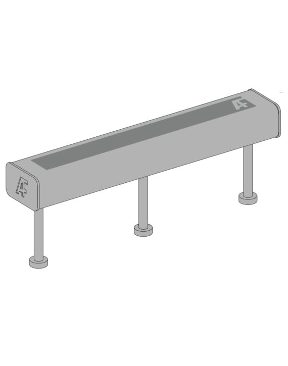 16" HSS Tube Embeds with (3) 4" Studs