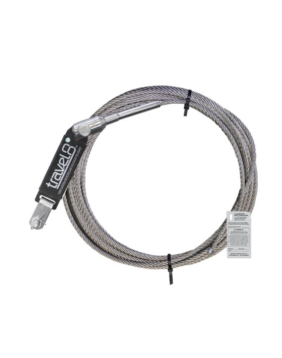 3/8 x 20ft Stainless Steel Safety Climb Cable Assembly with Hardware