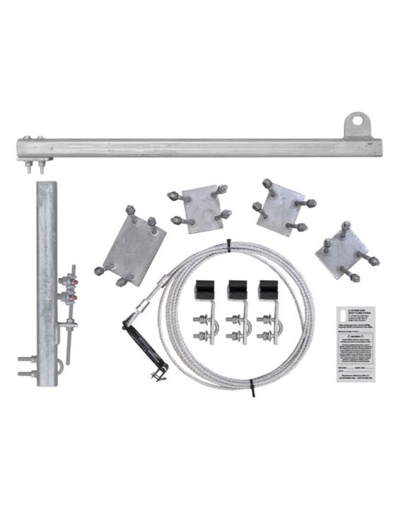 230ft Ladder Mount Safety Climb System HDG with Galvanized Cable