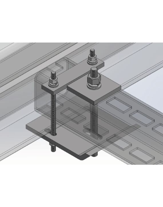 5" NexSpan2™ H Series Universal Clamp, HDG - 50 Kits per Crate