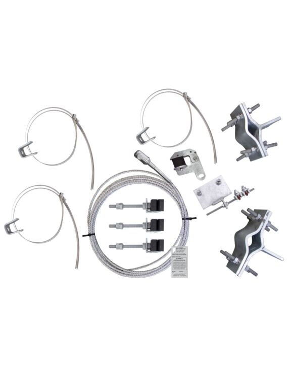 250ft Leg Mount Phoenix Climb System HDG with Galvanized Cable