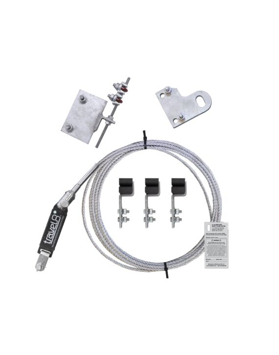 210ft Pole Mount Safety Climb System HDG with Galvanized Cable