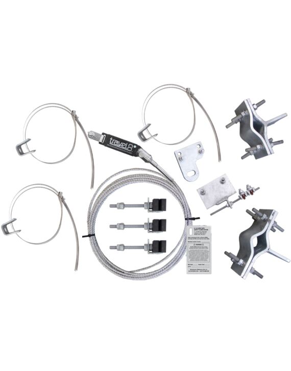 50ft Round Climb Leg Safety Climb System HDG with Galvanized Cable