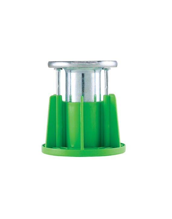 PFM2610038 3/8" Wood-Knocker II+ Push-In Thread Concrete Insert Green 50/Box