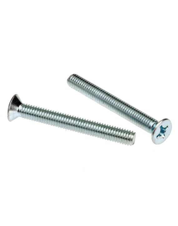 Flat Phillips Head Machine Screw Zinc