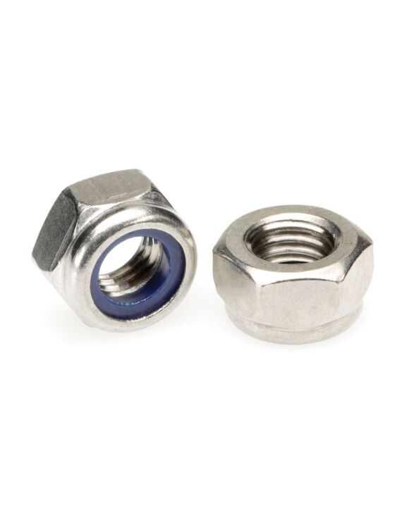 Hex Lock Nut Nylon Insert 18-8 Stainless Steel