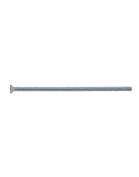 6-32 x 3-1/2 Flat Phillips Head Machine Screw Zinc 100/Box